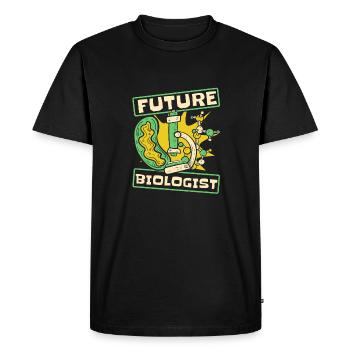 Biology Biologist Children Biology - Men's Premium Organic T-Shirt - black - Front - Nico (187cm)
