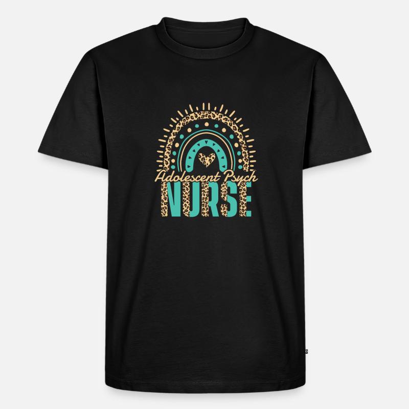 Krankenschwester - Männer Premium Bio T-Shirt - Schwarz
