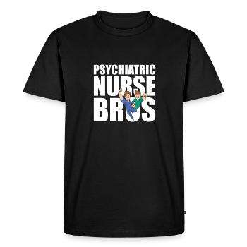 Infirmier - T-shirt Premium bio Homme - noir - Devant - Nico (187cm)