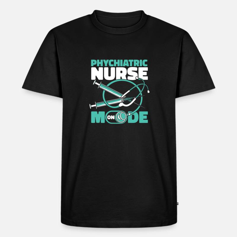 Krankenschwester - Männer Premium Bio T-Shirt - Schwarz
