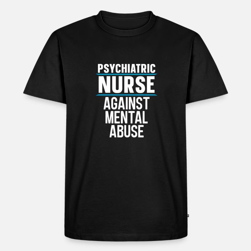 Krankenschwester - Männer Premium Bio T-Shirt - Schwarz