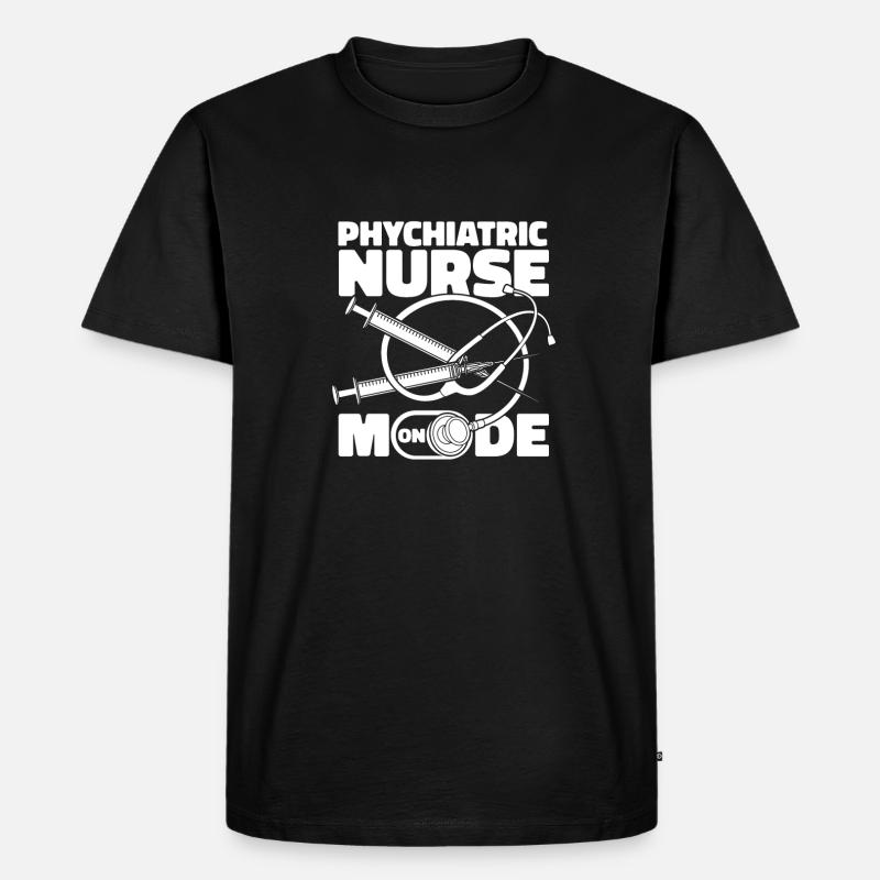 Krankenschwester - Männer Premium Bio T-Shirt - Schwarz