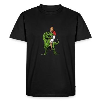 Christ Christianity Extraterrestrial Jesus - Men's Premium Organic T-Shirt - black - Front - Nico (187cm)