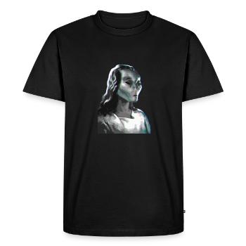 Christ Christianity Extraterrestrial Jesus - Men's Premium Organic T-Shirt - black - Front - Nico (187cm)