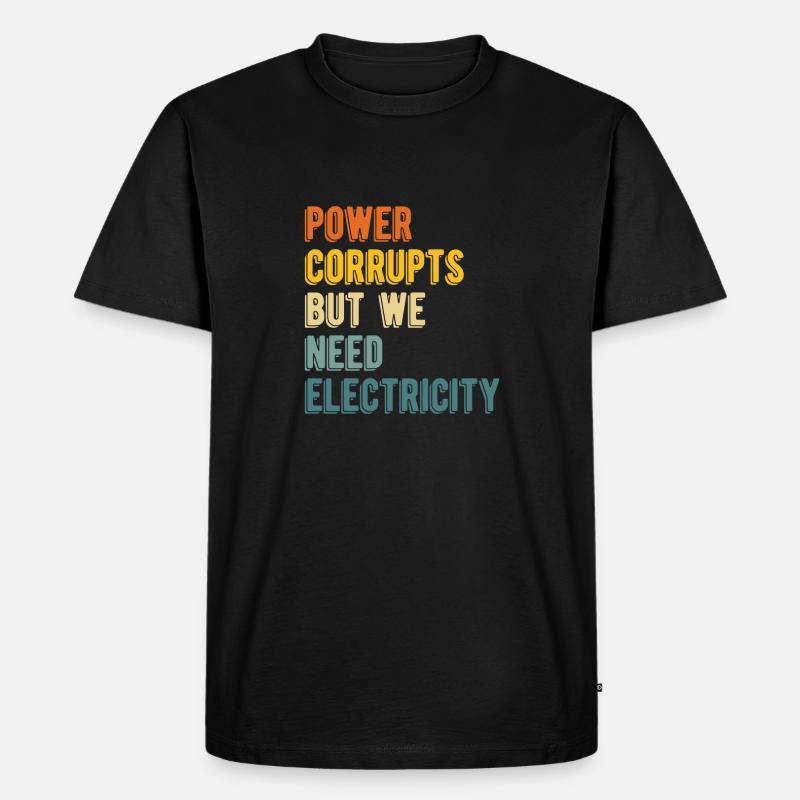 Physik Phyiker Kernphysik - Männer Premium Bio T-Shirt - Schwarz