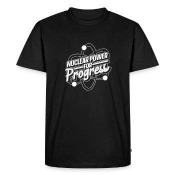 Physics Phyiker Nuclear Physics - Men's Premium Organic T-Shirt - black - Front - Nico (187cm)