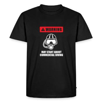 Diving Divers Commercial Diving - Men's Premium Organic T-Shirt - black - Front - Nico (187cm)