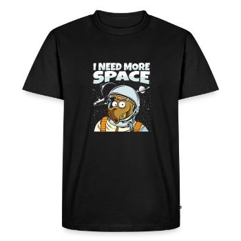 Camel Astronaut I Need More Space - Men's Premium Organic T-Shirt - black - Front - Nico (187cm)
