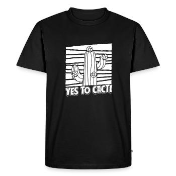 Cactus Jardin Cactus - T-shirt Premium bio Homme - noir - Devant - Nico (187cm)