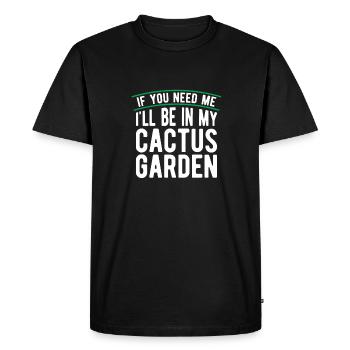 Cactus Jardin Cactus - T-shirt Premium bio Homme - noir - Devant - Nico (187cm)