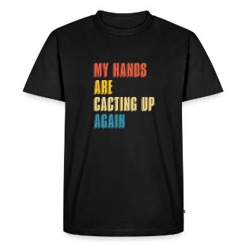 Cactus Jardin Cactus - T-shirt Premium bio Homme - noir - Devant - Nico (187cm)