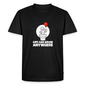 Cactus Jardin Cactus - T-shirt Premium bio Homme - noir - Devant - Nico (187cm)