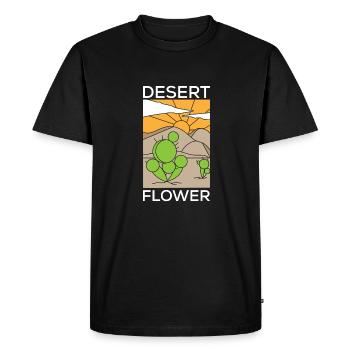 Cactus Jardin Cactus - T-shirt Premium bio Homme - noir - Devant - Nico (187cm)