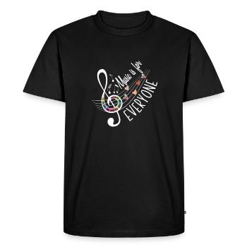 Professeur de musique Professeur de musique Professeur de musique - T-shirt Premium bio Homme - noir - Devant - Nico (187cm)