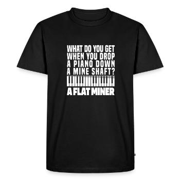 Professeur de musique Professeur de musique Professeur de musique - T-shirt Premium bio Homme - noir - Devant - Nico (187cm)