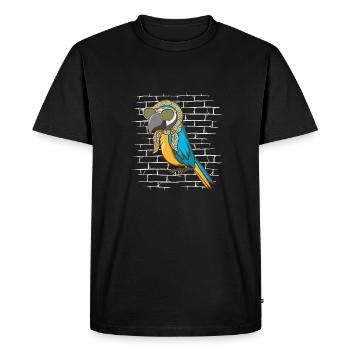 Parrot Sunglasses Scarf - Men's Premium Organic T-Shirt - black - Front - Nico (187cm)