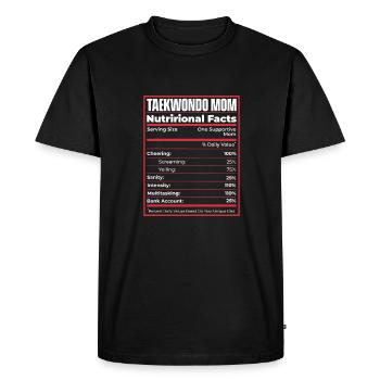 Taekwondo Valeur nutritive - T-shirt Premium bio Homme - noir - Devant - Nico (187cm)