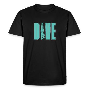 Diving Diving - Men's Premium Organic T-Shirt - black - Front - Nico (187cm)