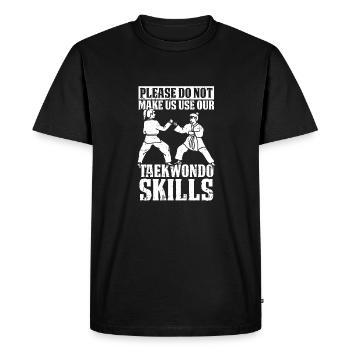 Taekwondo Taekwondo Mama - T-shirt Premium bio Homme - noir - Devant - Nico (187cm)