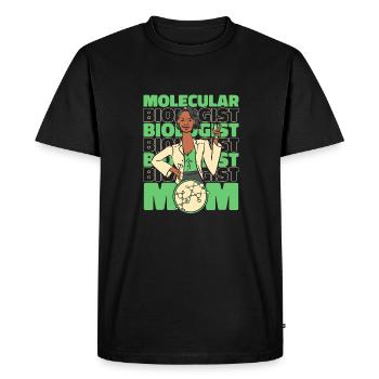 Biology Biologist Mama Molecular Biologist - Men's Premium Organic T-Shirt - black - Front - Nico (187cm)