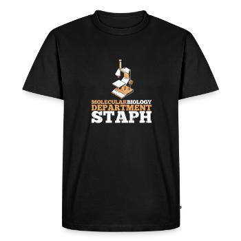 Biology Biologist Microscope Molecular Biologist - Men's Premium Organic T-Shirt - black - Front - Nico (187cm)