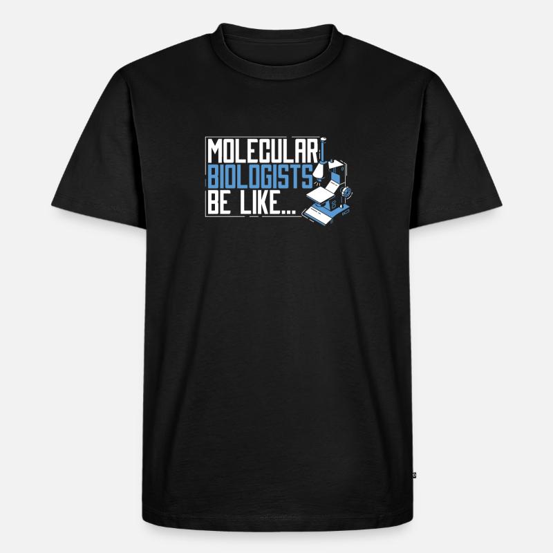 Biologiste Biologiste Microsphère Biologiste moléculaire - T-shirt Premium bio Homme - noir