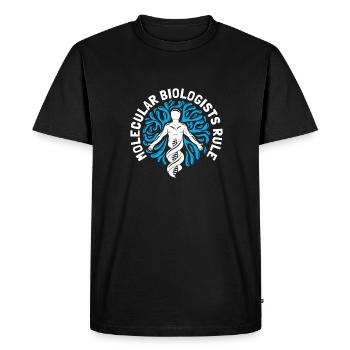 Biology Biologist DNA Molecular Biologist - Men's Premium Organic T-Shirt - black - Front - Nico (187cm)