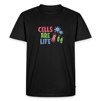 Biology Biologist Cells Molecular Biologist - Men's Premium Organic T-Shirt - black - Front - Nico (187cm)