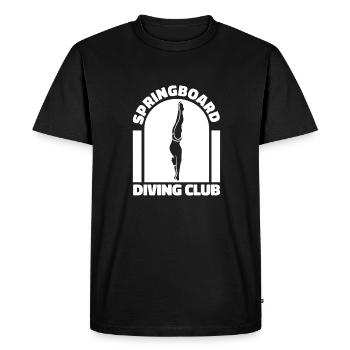 Diving Diving Club - Men's Premium Organic T-Shirt - black - Front - Nico (187cm)