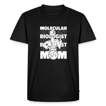 Biology Biologist Mama Molecular Biologist - Men's Premium Organic T-Shirt - black - Front - Nico (187cm)