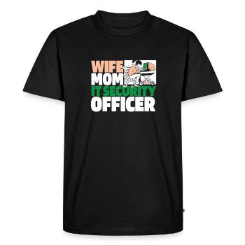 Développeur Coder Programmeur Mama - T-shirt Premium bio Homme - noir - Devant - Nico (187cm)