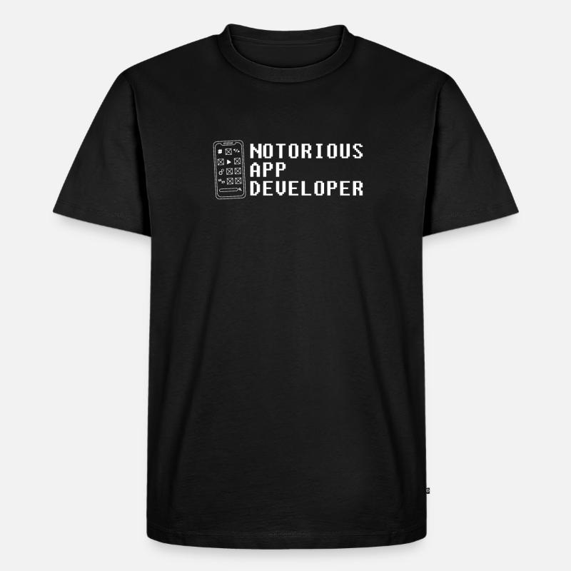 Developer Coder Programmer Developer - Men's Premium Organic T-Shirt - black