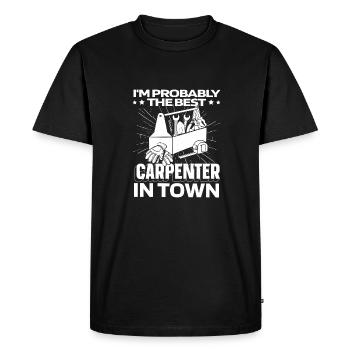 Zimmermann Tischler Schreiner Outil - T-shirt Premium bio Homme - noir - Devant - Nico (187cm)