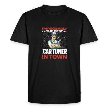 Touche de tuner de tuner de tournevis - T-shirt Premium bio Homme - noir - Devant - Nico (187cm)