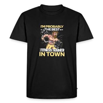 Aptitude - T-shirt Premium bio Homme - noir - Devant - Nico (187cm)