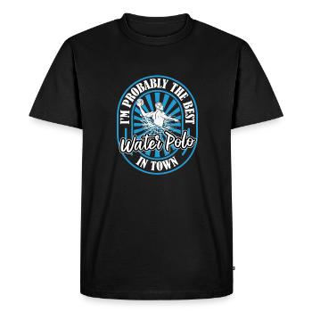Water Polo Water Polo Fun - T-shirt Premium bio Homme - noir - Devant - Nico (187cm)