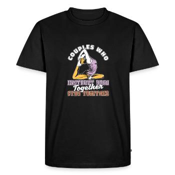 Yoga Teacher Yoga Instructor Couple - Men's Premium Organic T-Shirt - black - Front - Nico (187cm)