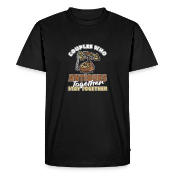 Couple d’antiquaires - T-shirt Premium bio Homme - noir - Devant - Nico (187cm)