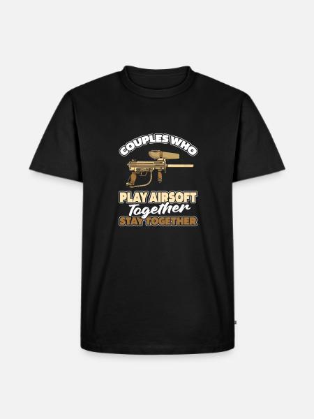 Airsoft Pair - Men's Premium Organic T-Shirt - black