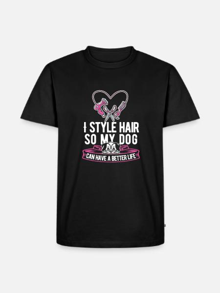 Coiffeur Coiffeur Chien - T-shirt Premium bio Homme - noir