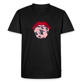 Blacksmith Metal Worker Tongue - Men's Premium Organic T-Shirt - black - Front - Nico (187cm)