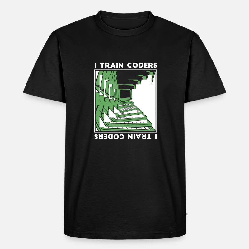 Développeur Codeur Programmeur Encodeur - T-shirt Premium bio Homme - noir