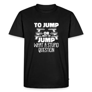 Diving Divers Lustig - Men's Premium Organic T-Shirt - black - Front - Nico (187cm)