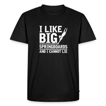 Diving Divers Lustig - Men's Premium Organic T-Shirt - black - Front - Nico (187cm)