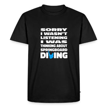 Diving Divers Lustig - Men's Premium Organic T-Shirt - black - Front - Nico (187cm)