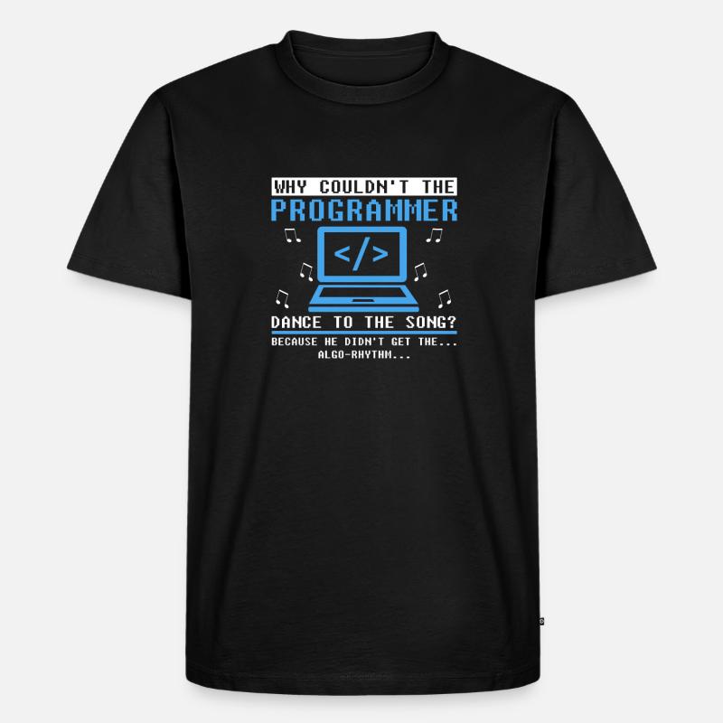 Entwickler Coder Programmierer Komisch Coding - Männer Premium Bio T-Shirt - Schwarz
