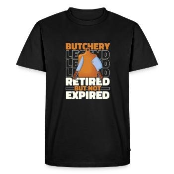 Butcher Butcher Butcher Retired - Men's Premium Organic T-Shirt - black - Front - Nico (187cm)