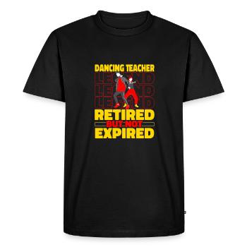 Retraité professeur de danse - T-shirt Premium bio Homme - noir - Devant - Nico (187cm)
