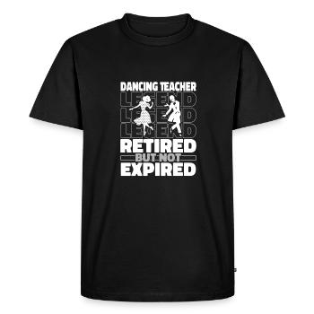 Professeur de danse à la retraite - T-shirt Premium bio Homme - noir - Devant - Nico (187cm)
