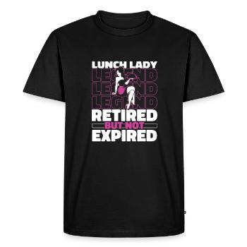 Cafétéria Cuisine aide Cantine à la retraite - T-shirt Premium bio Homme - noir - Devant - Nico (187cm)